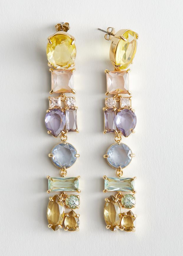 Rhinestone Hanging Earrings