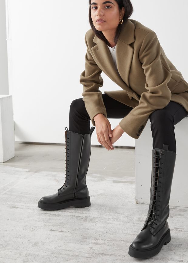 leather chelsea boots & other stories