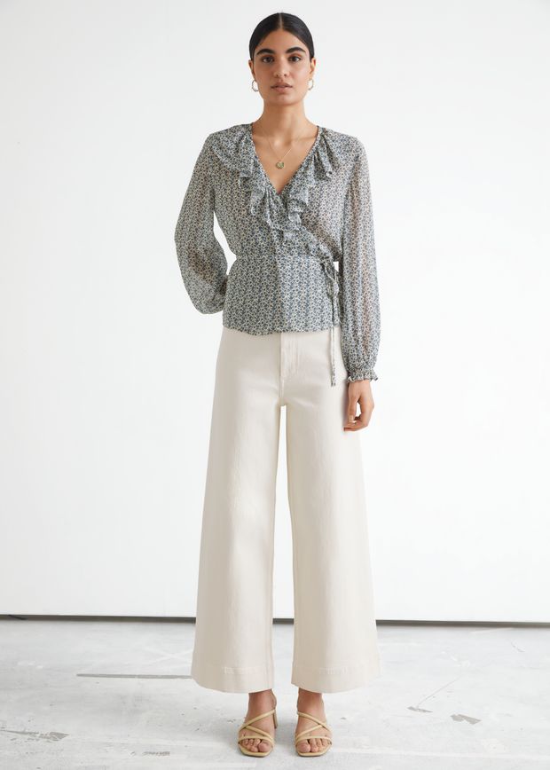 Wide Cropped Jeans
