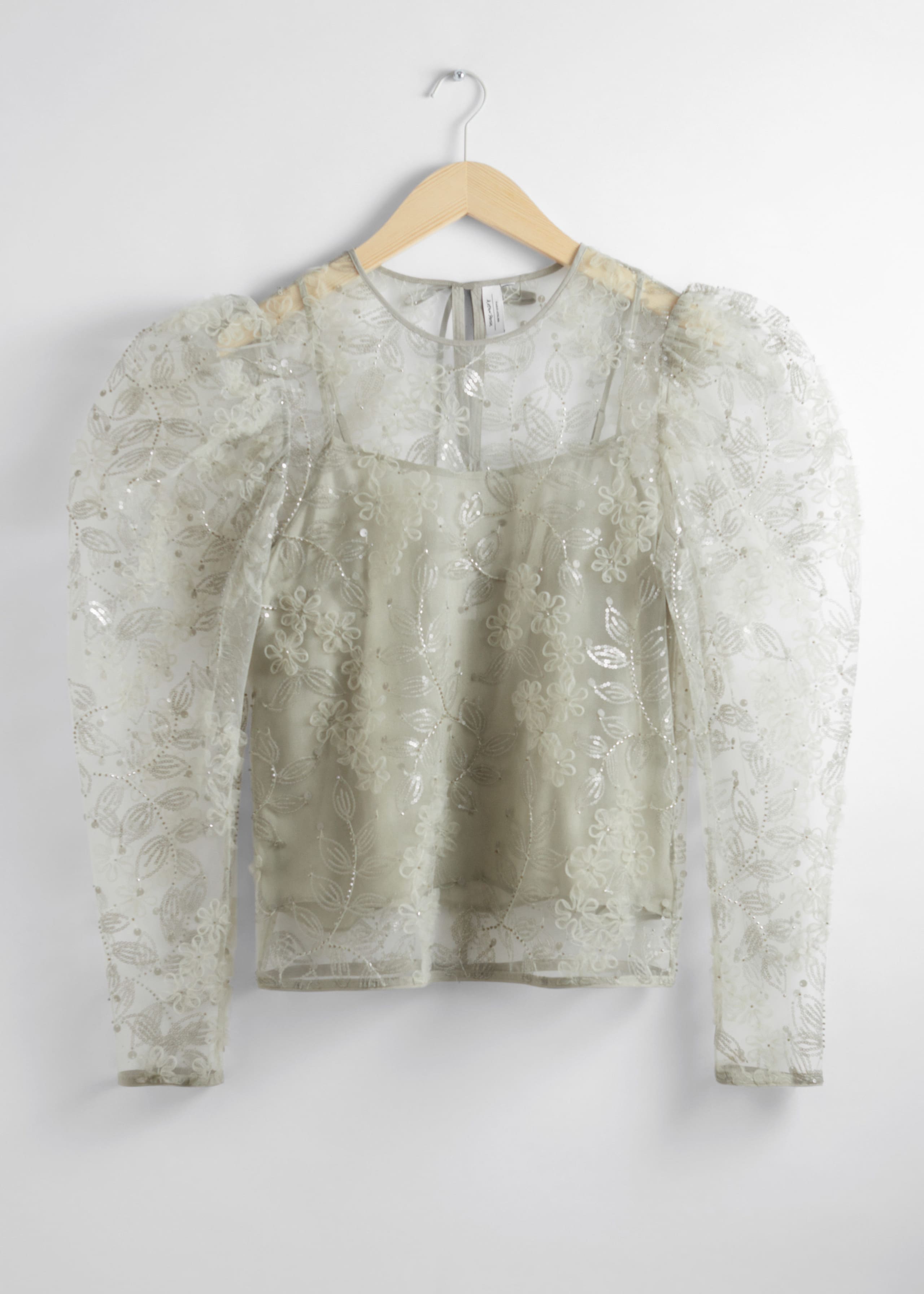 sheer organza top