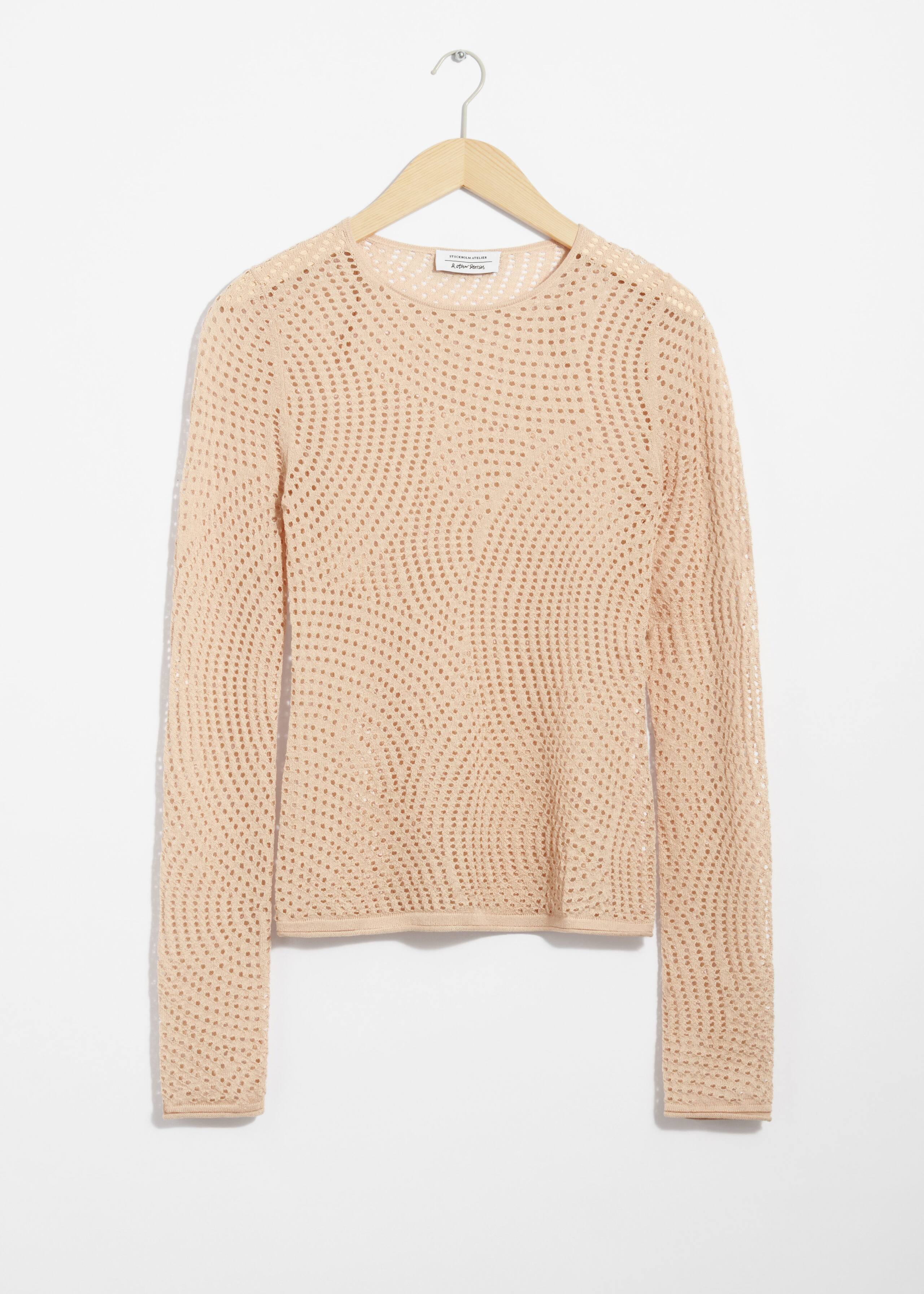mesh top beige