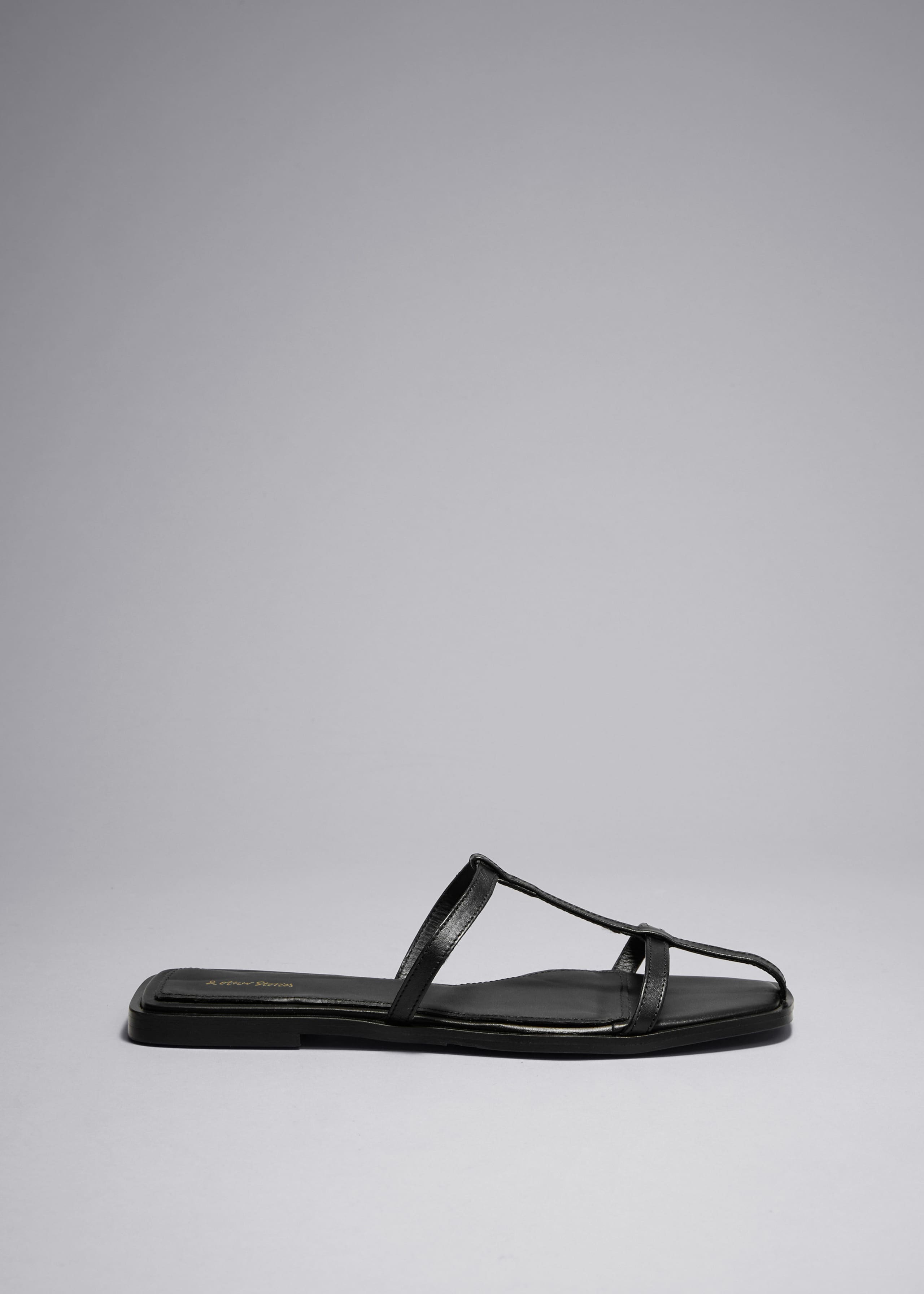 Leather Strap Sandals - Black - Shoes - \u0026 Other Stories GB