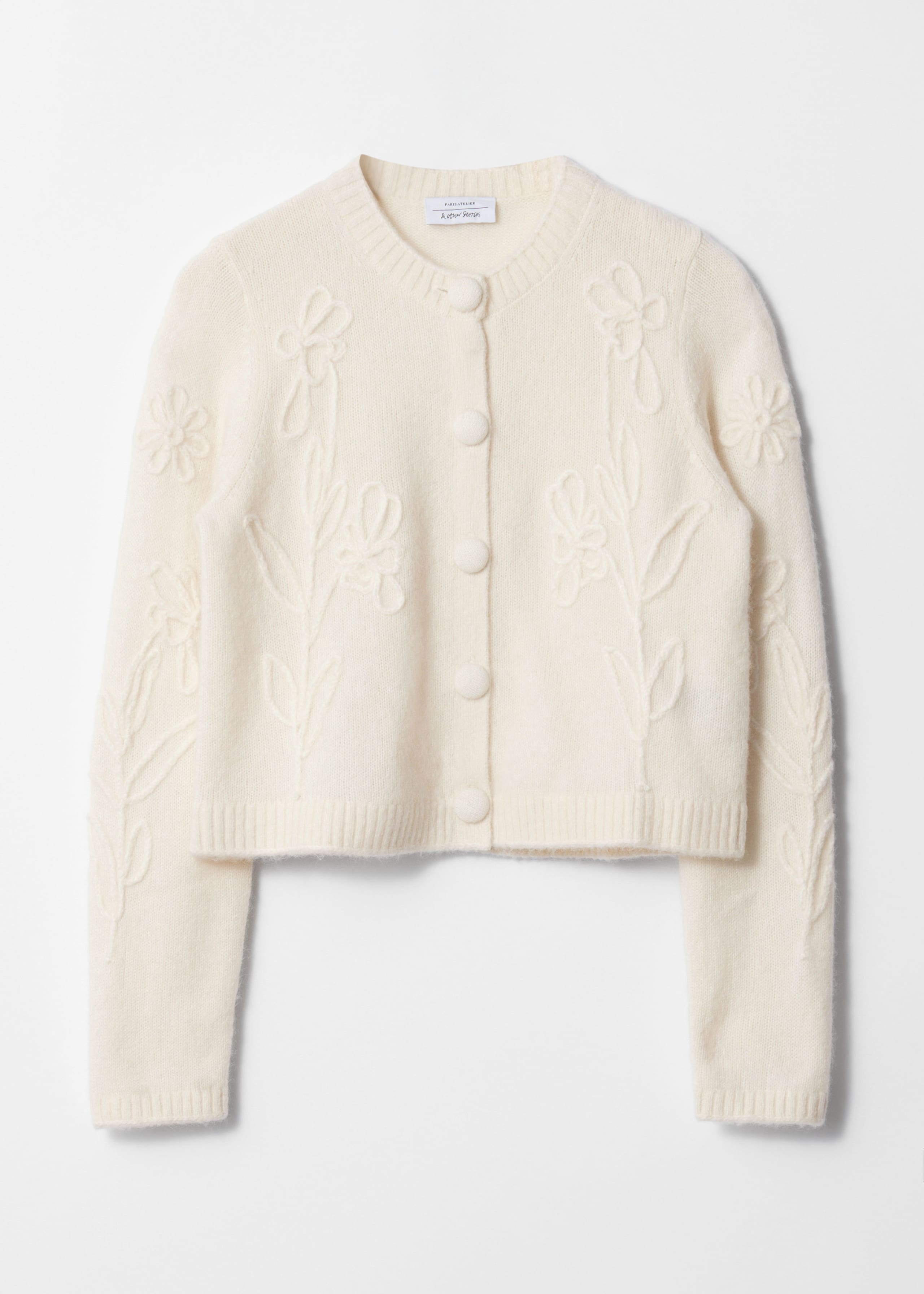 mame Wool Mohair Floral Knitted Cardigan 【公式通販】